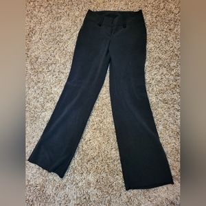 -Black polyester flare tousers- Size small